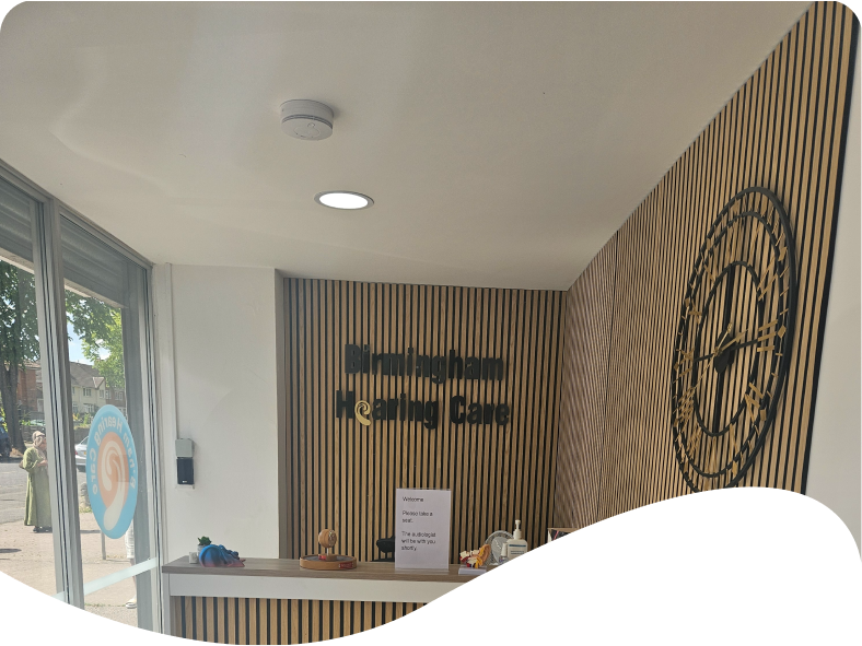 Audiologist carrying out a diagnostic hearing assessment in Birmingham